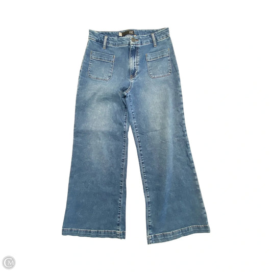 Jeans Wide Leg By Kut In Blue Denim, Size: 8l