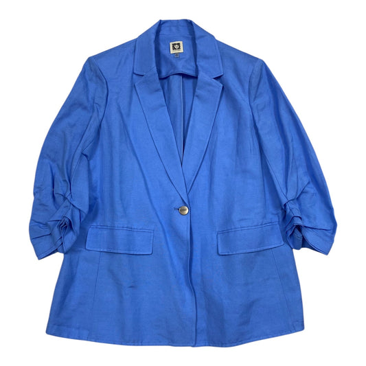 Blazer By Anne Klein In Blue, Size: L