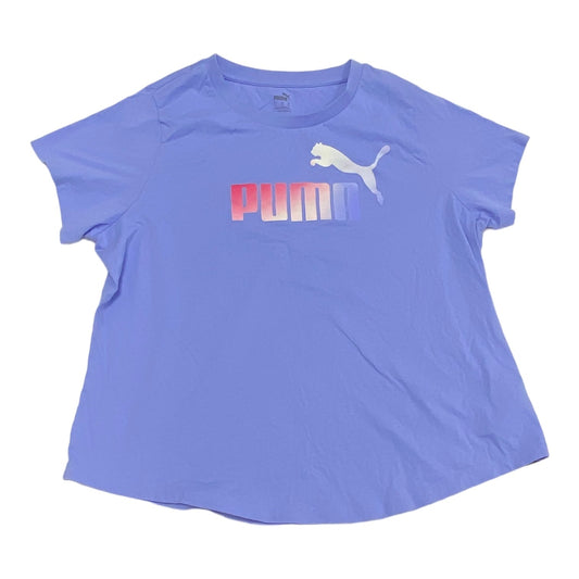 Athletic Top Short Sleeve By Puma  Size: 1x