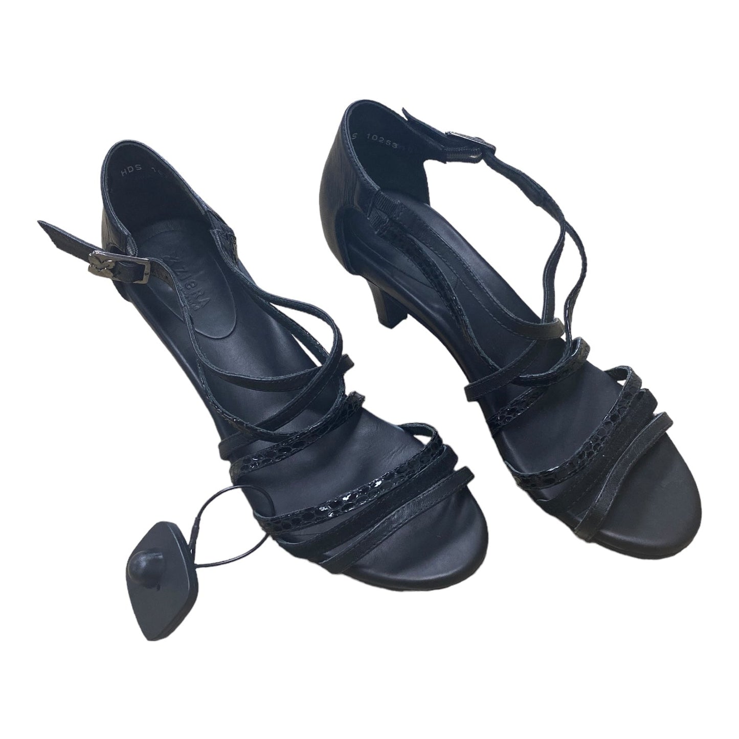 Black Shoes Heels Stiletto Ziera, Size 9