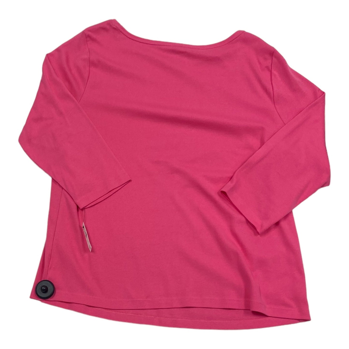 Pink Top Long Sleeve Basic Talbots, Size 2x