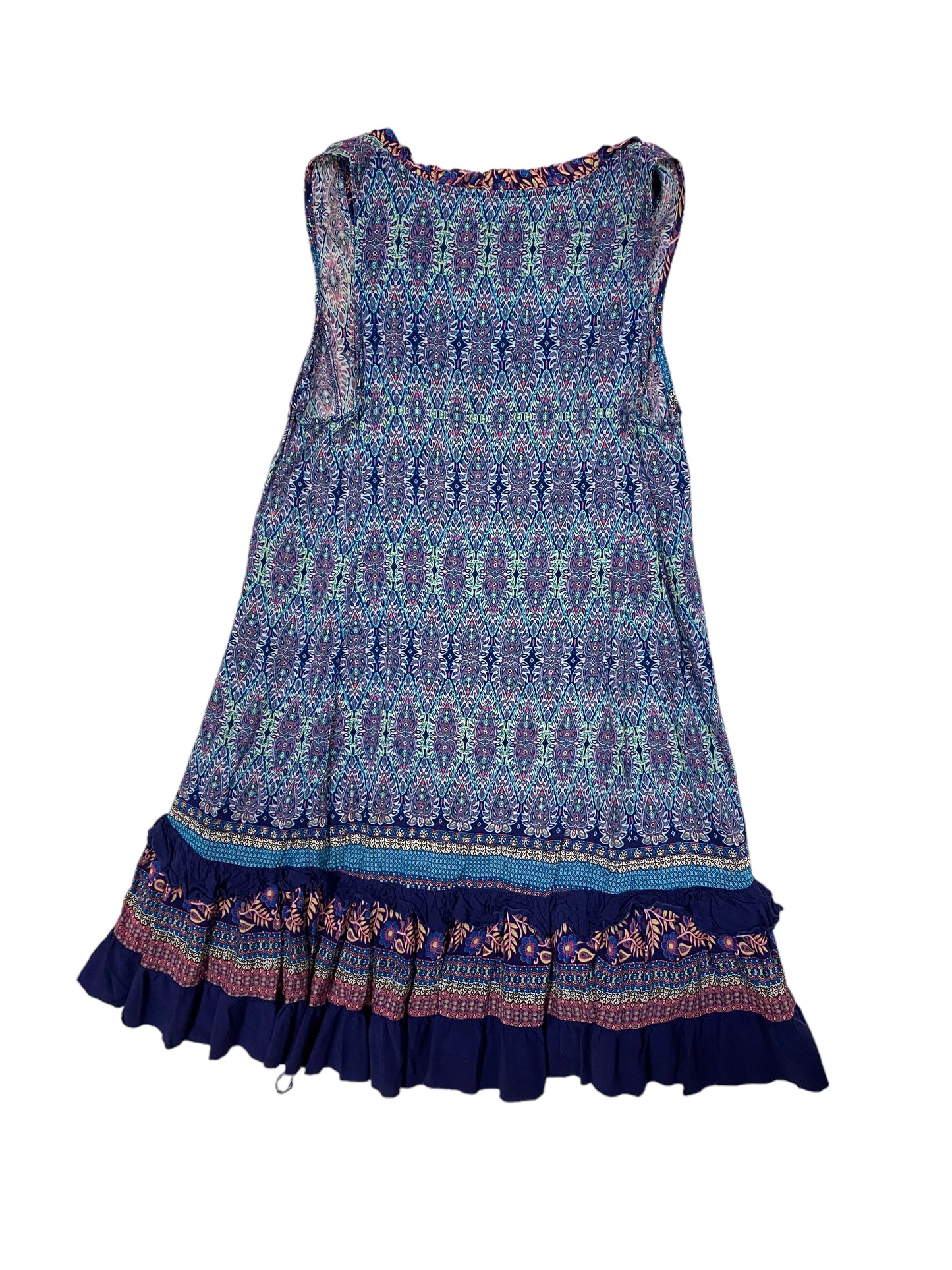 Multi-colored Dress Casual Midi Papillion, Size S