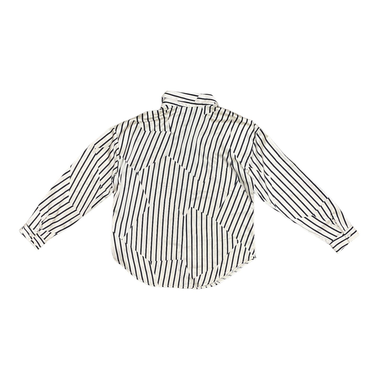 Striped Pattern Blouse Long Sleeve Charlie B, Size L