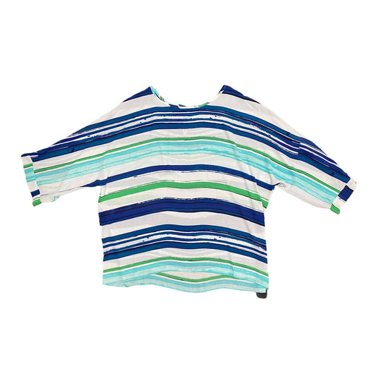 Blue & Green Top Short Sleeve Chaus, Size Xl