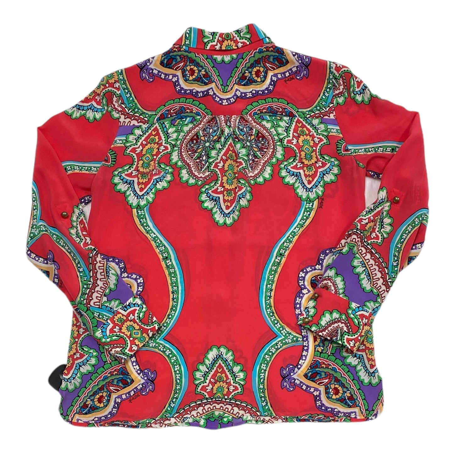 Multi-colored Top Long Sleeve Designer Hale Bob, Size S