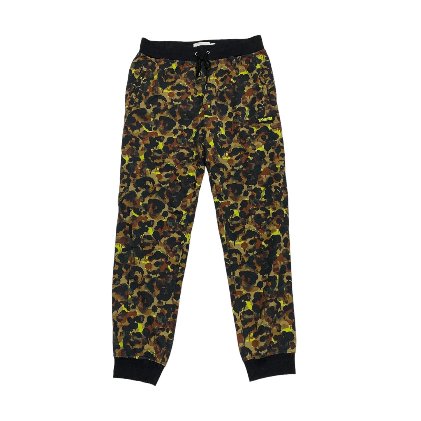 Pants Designer By Coach In Camouflage Print, Size: L