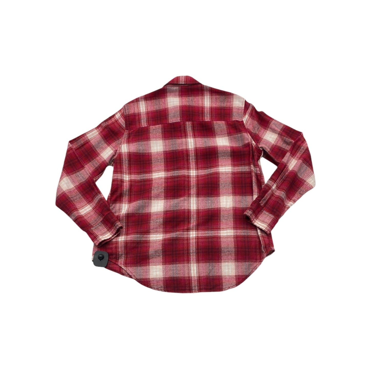 Top Long Sleeve By Universal Thread In Plaid Pattern, Size: Xs