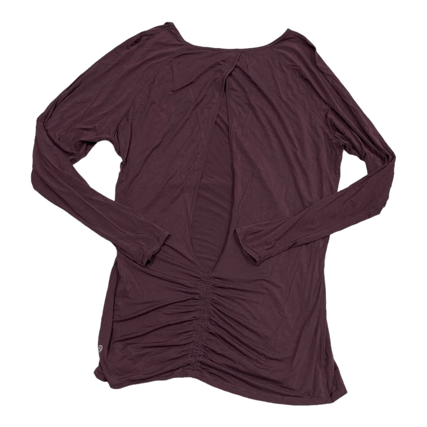 Athletic Top Long Sleeve Crewneck By Lululemon In Purple, Size: M