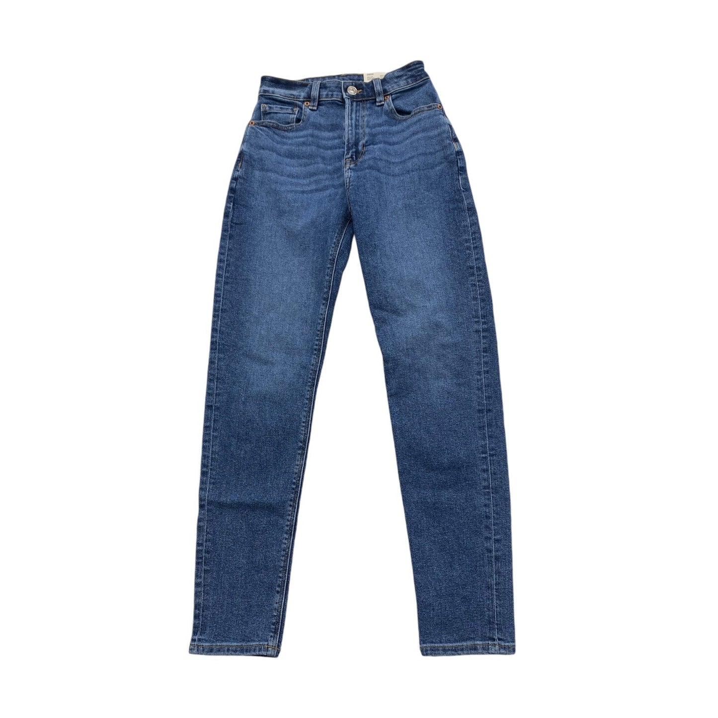 Jeans Straight By American Eagle In Blue Denim, Size: 00