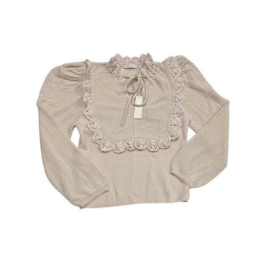 Sweater By Rebecca Taylor In Pink, Size: L