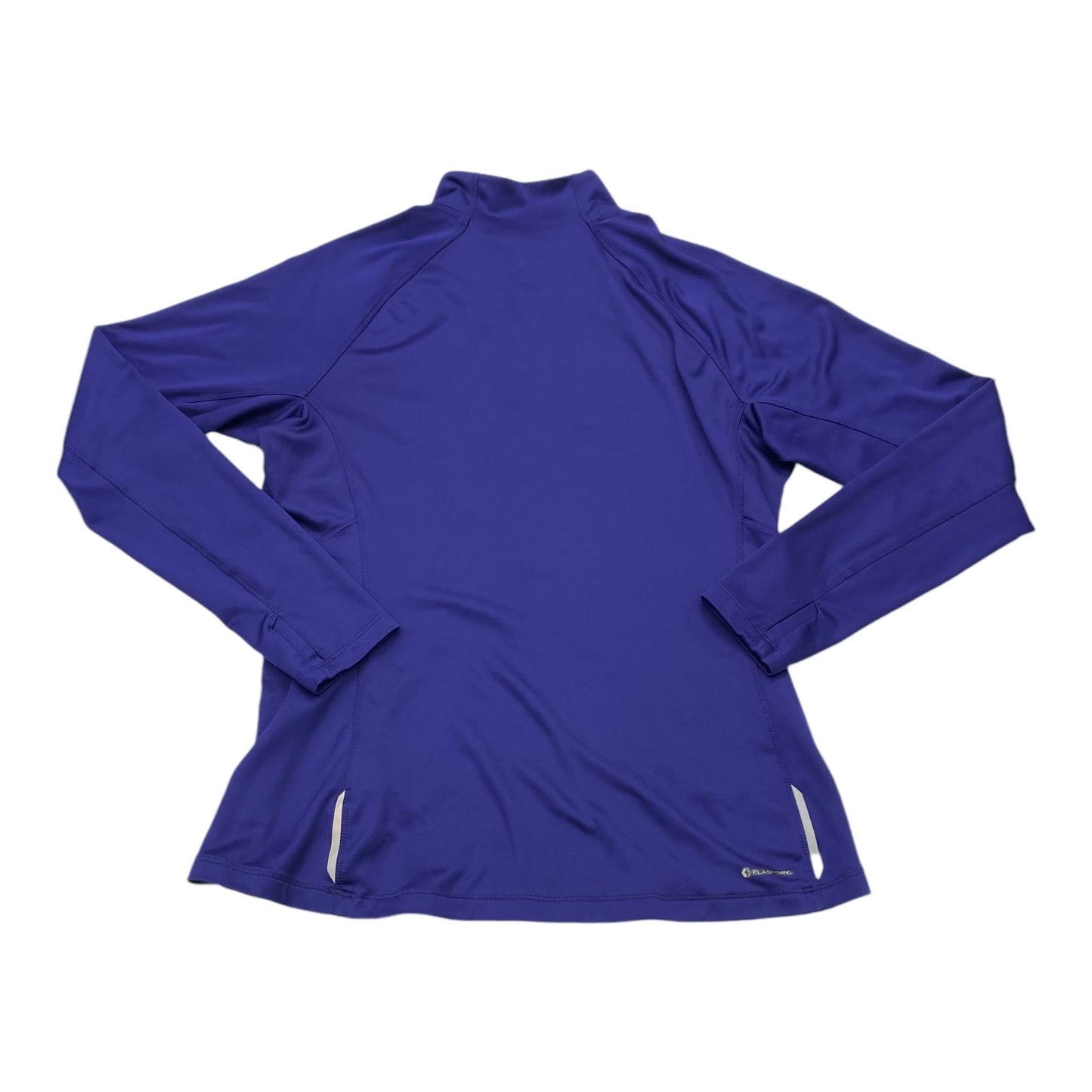 Athletic Top Long Sleeve Collar By The North Face In Purple, Size: L