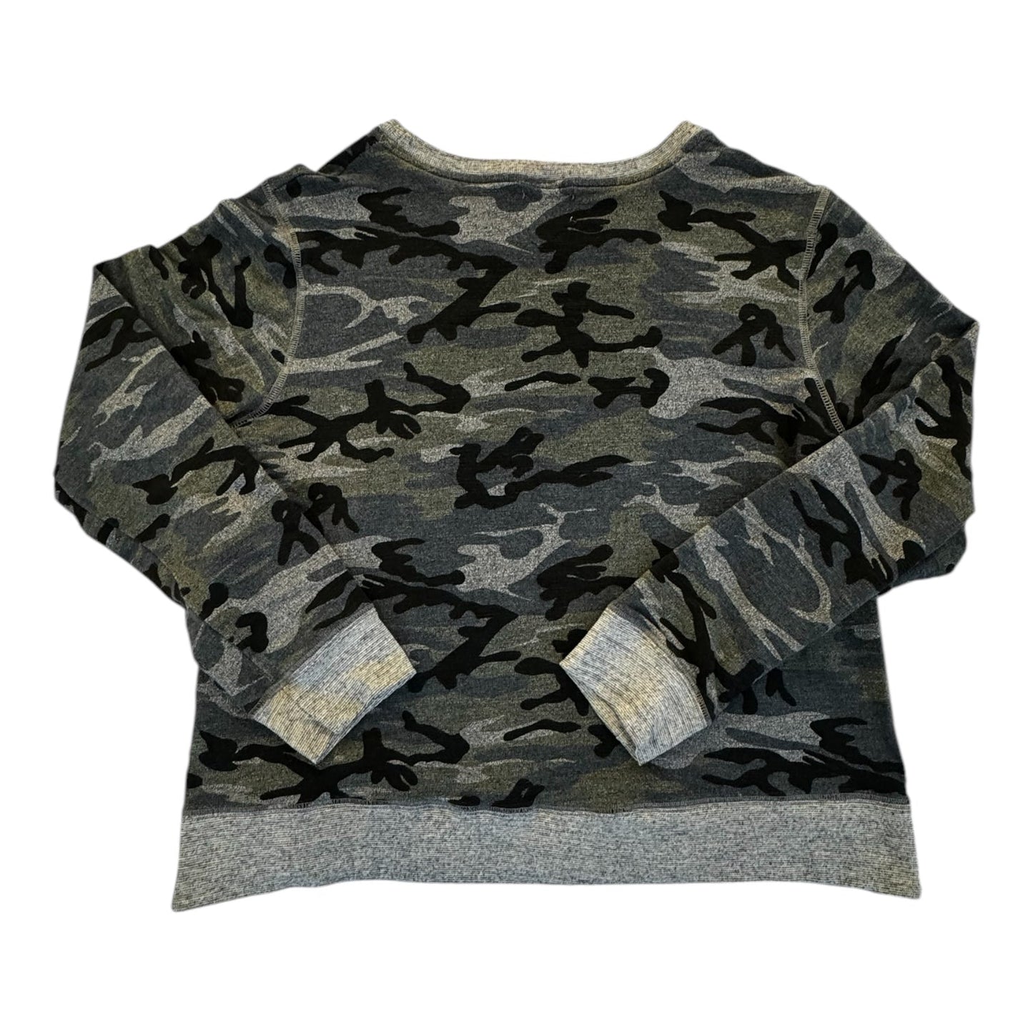 Top Long Sleeve By Sundry In Camouflage Print, Size: M