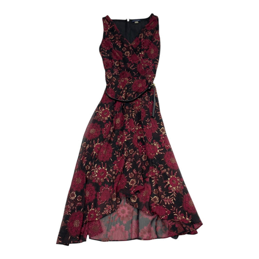 Dress Party Midi By Tommy Hilfiger In Black & Red, Size: 2