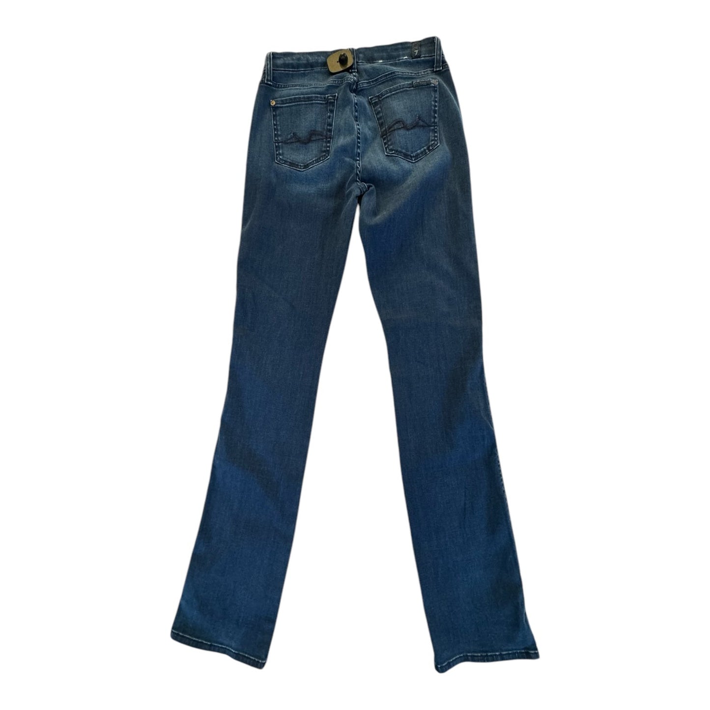 Jeans Straight By 7 For All Mankind In Blue Denim, Size: 2