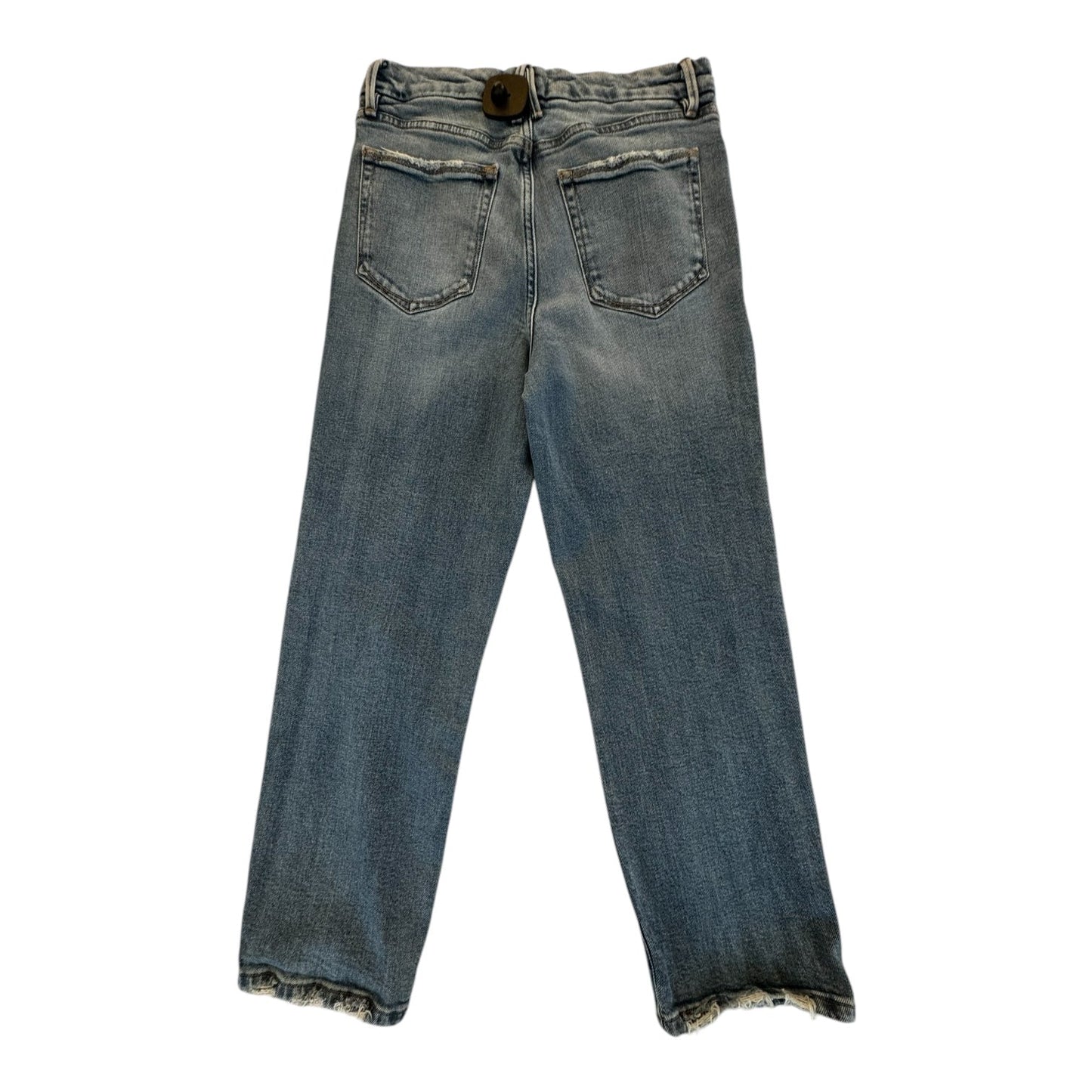 Jeans Straight By Good American In Blue Denim, Size: 8