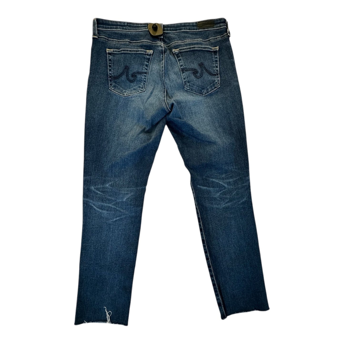 Jeans Skinny By Adriano Goldschmied In Blue Denim, Size: 12