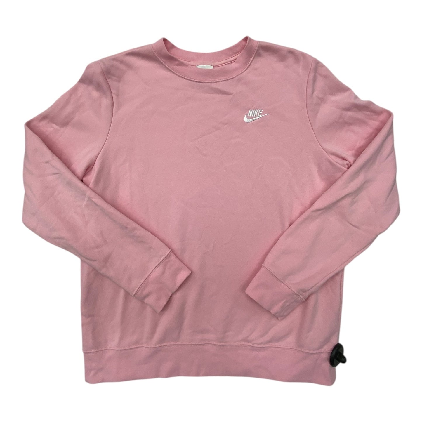 Athletic Sweatshirt Crewneck By Nike In Pink, Size: M