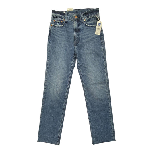 Jeans Straight By Gap In Blue Denim, Size: 6