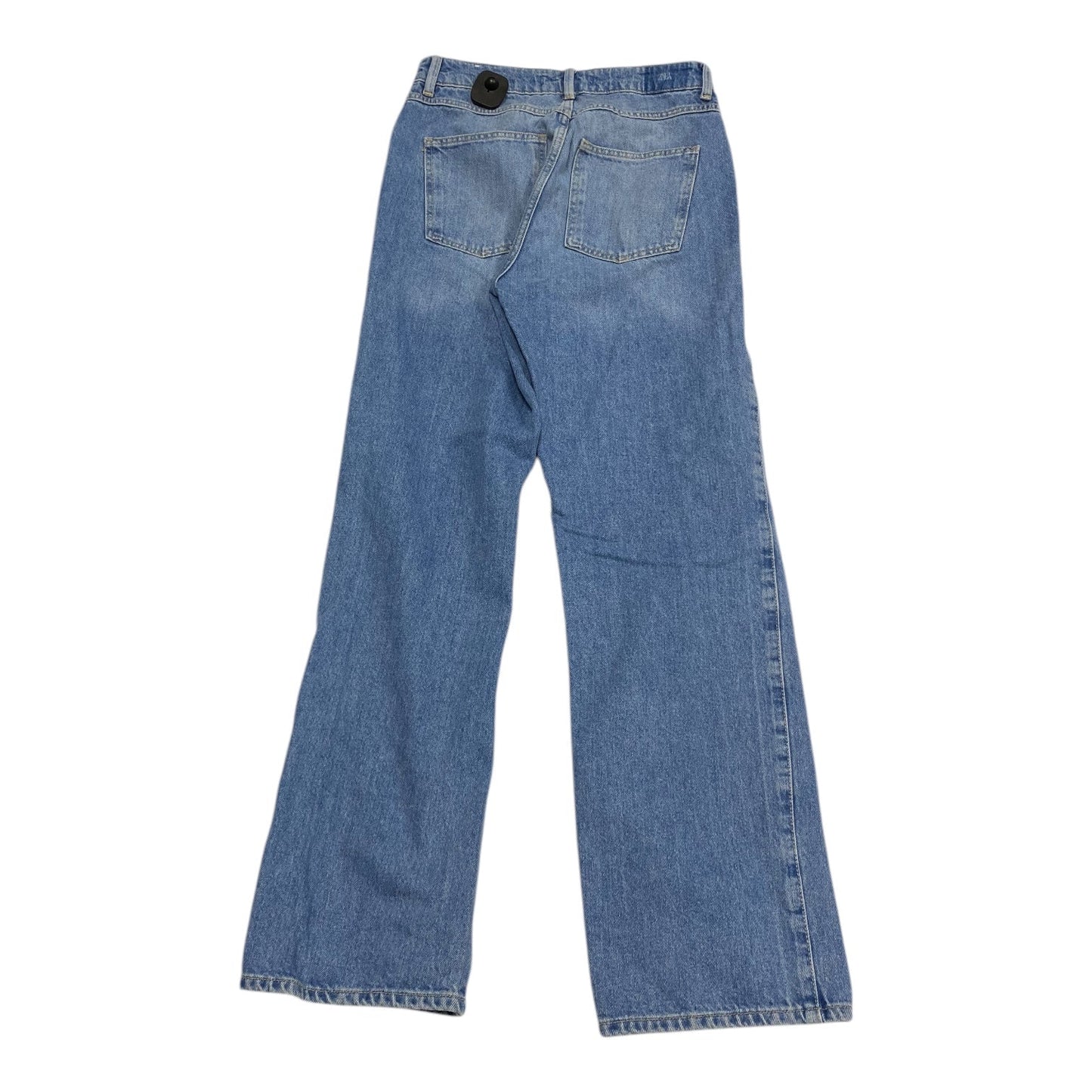 Jeans Straight By Zara In Blue Denim, Size: 6