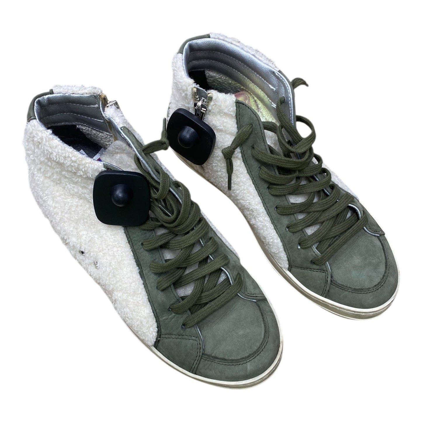 Shoes Sneakers By P448 In Green & White, Size: 8.5