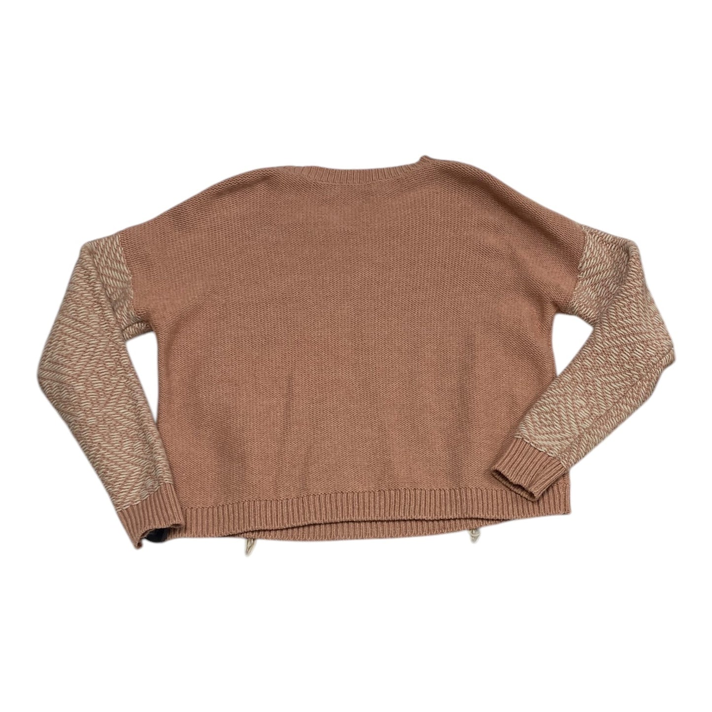 Sweater By Madewell In Pink & Tan, Size: M