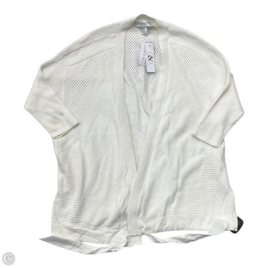 Sweater Short Sleeve By Christopher And Banks In Cream, Size: Mp