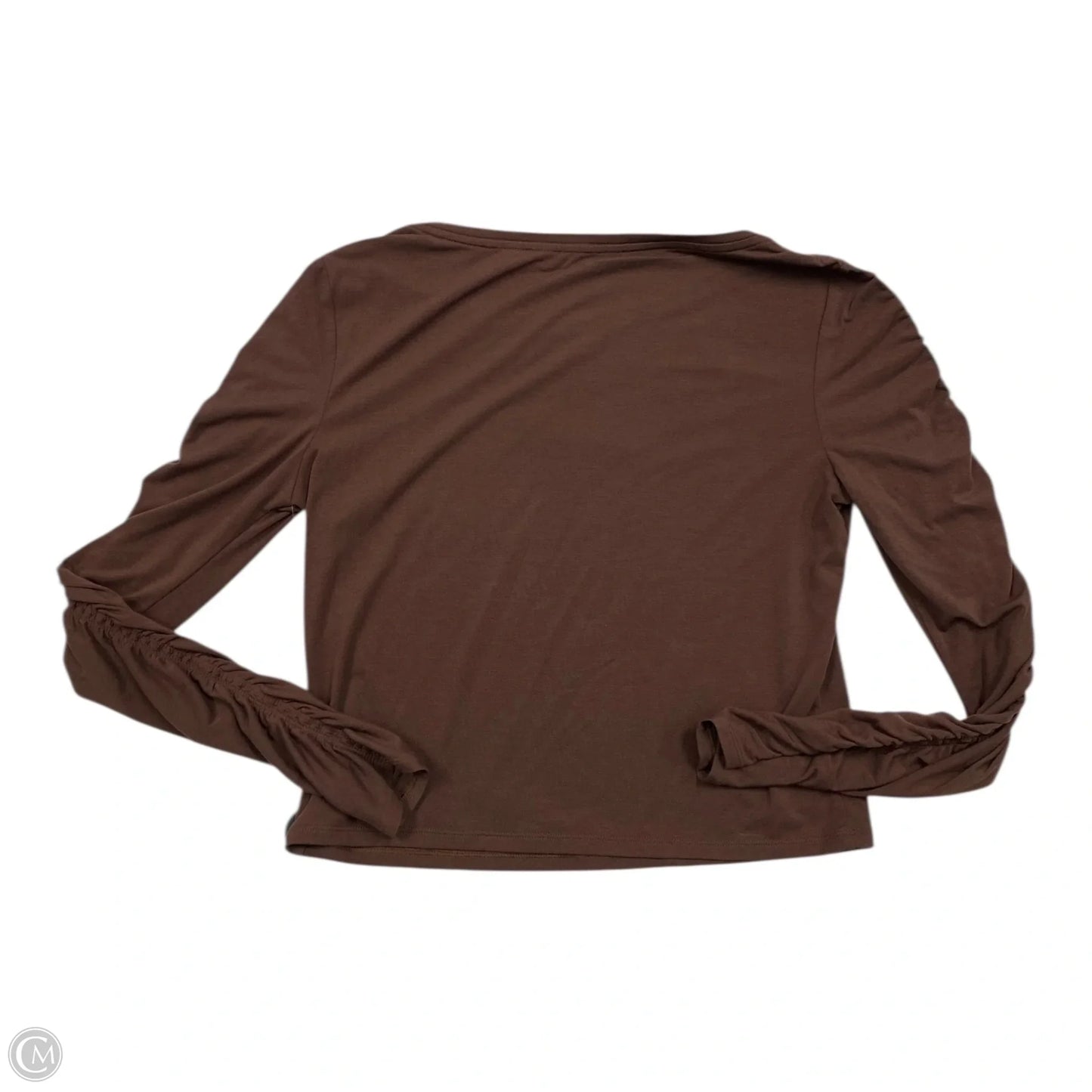 Athletic Top Long Sleeve Crewneck By Athleta In Brown, Size: S