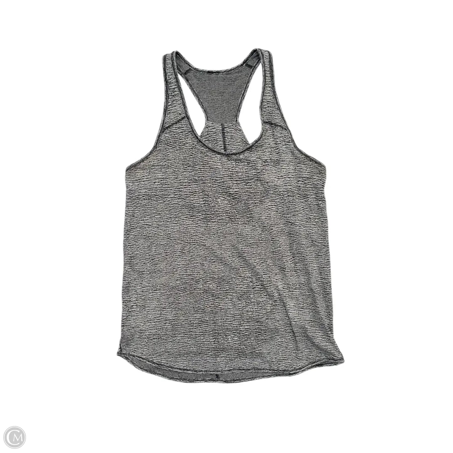 Athletic Tank Top By Lululemon In Grey & White, Size: S