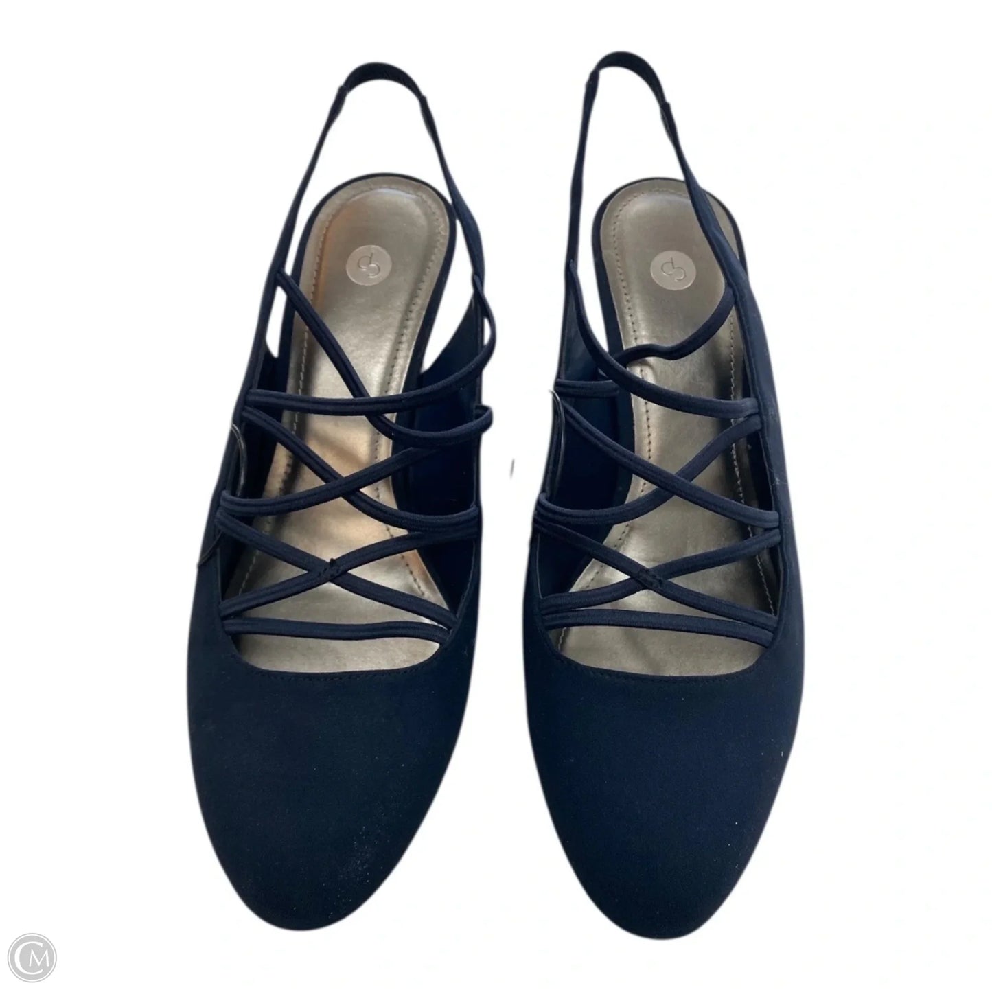Shoes Heels Block By Dressbarn In Navy, Size: 9