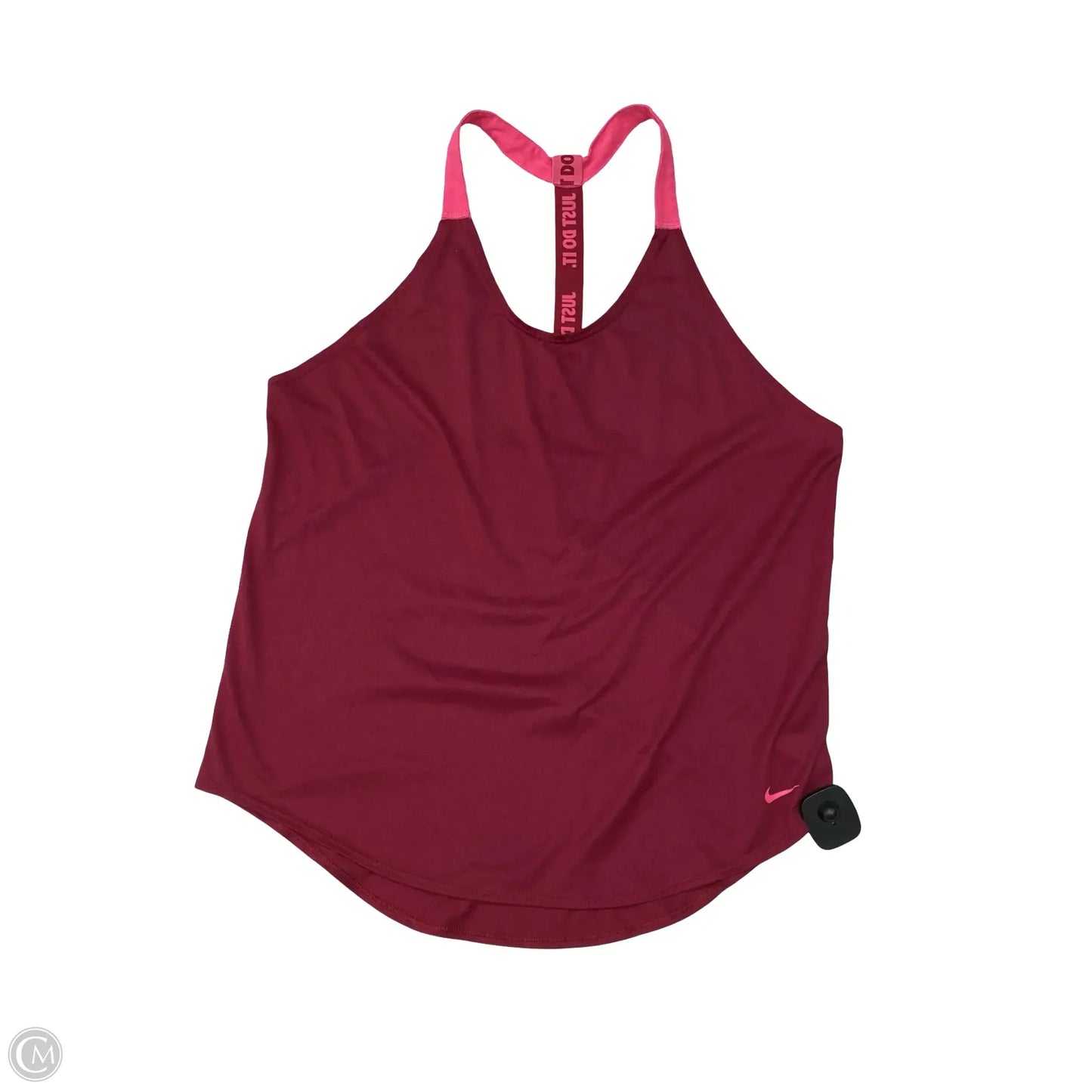 Athletic Tank Top By Nike In Pink & Red, Size: L