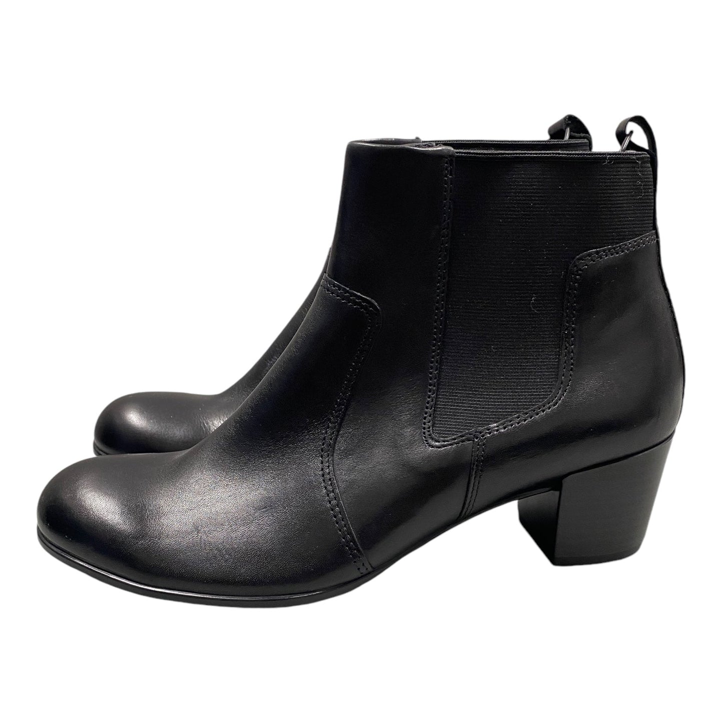 Boots Ankle Heels By Ecco In Black, Size: 6.5