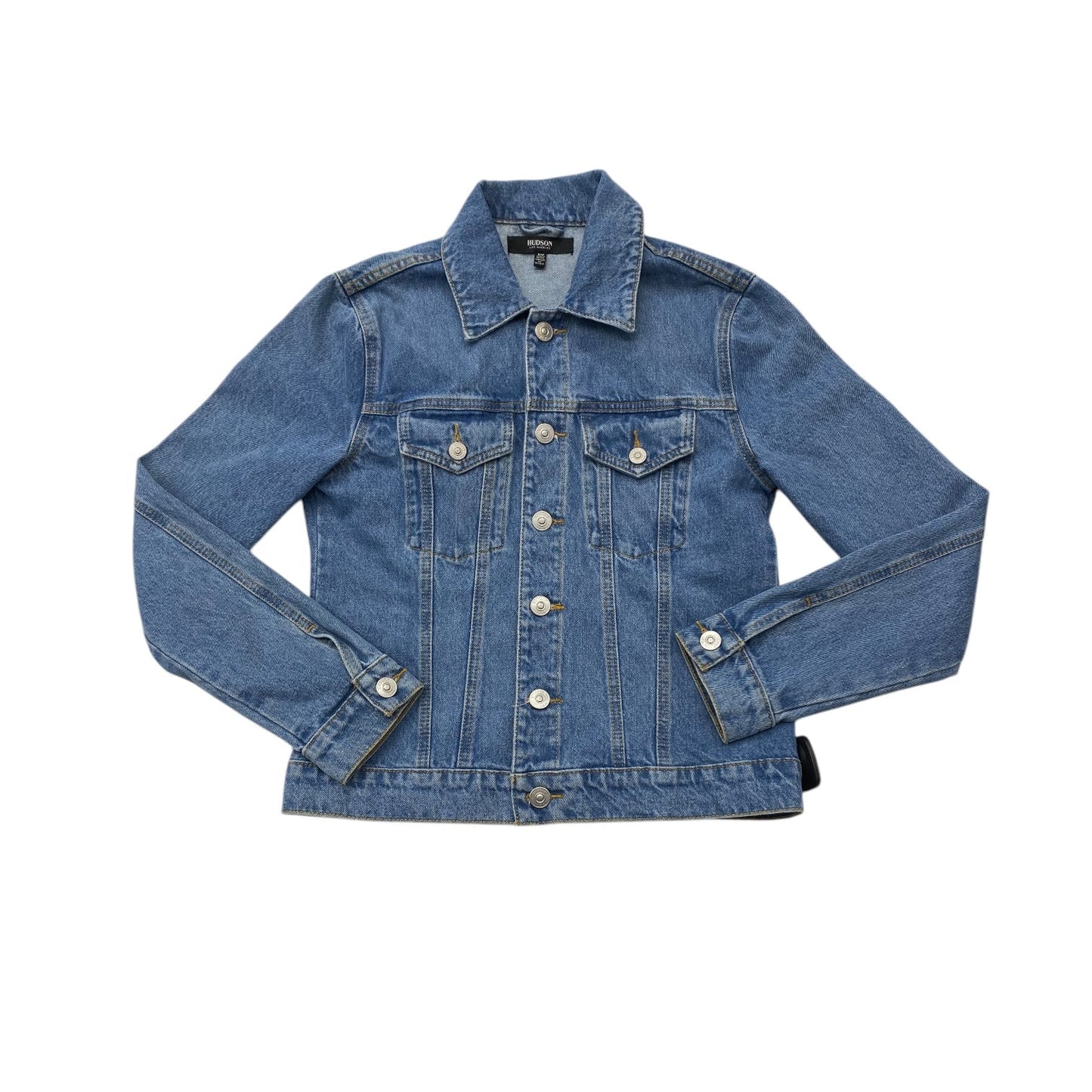 Jacket Denim By Hudson In Blue Denim, Size: S