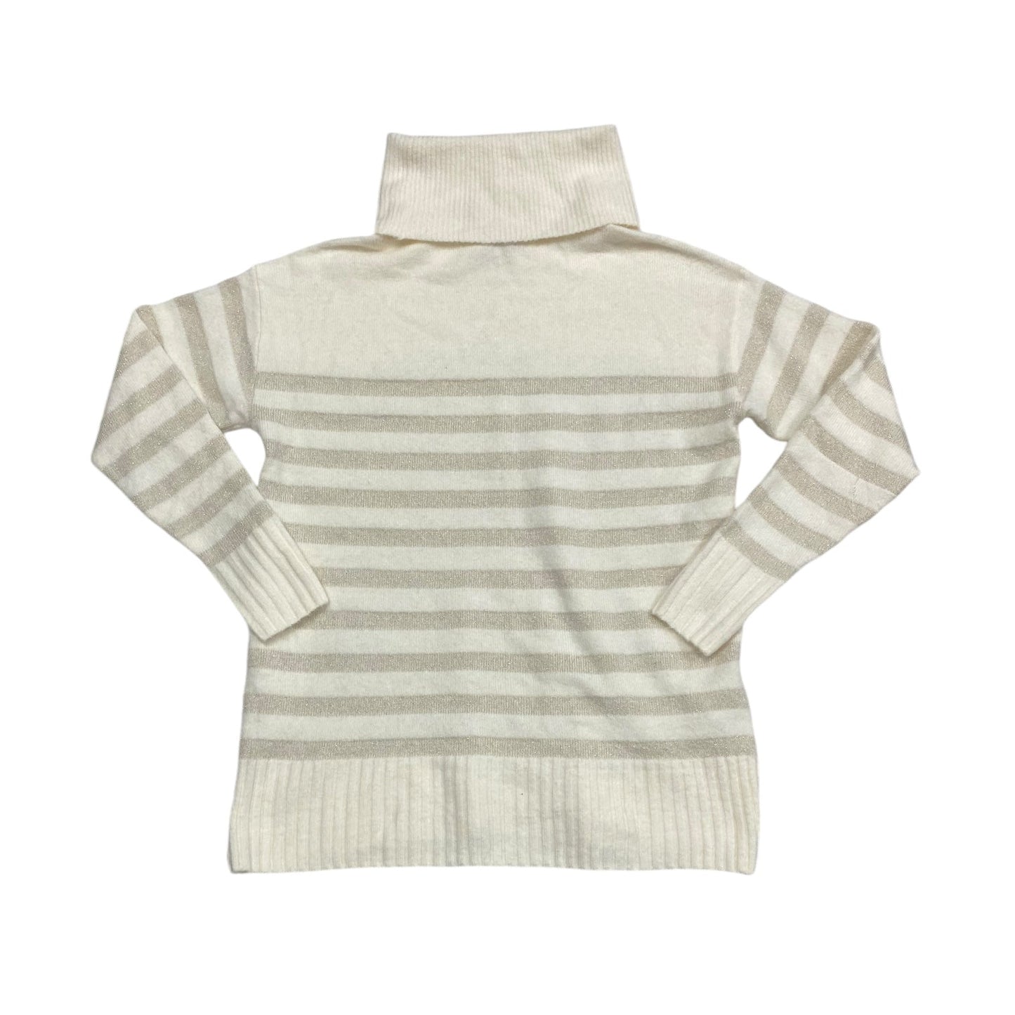 Sweater By Loft In Cream & Tan, Size: S