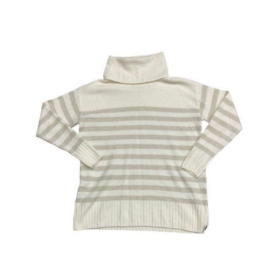 Sweater By Loft In Cream & Tan, Size: S