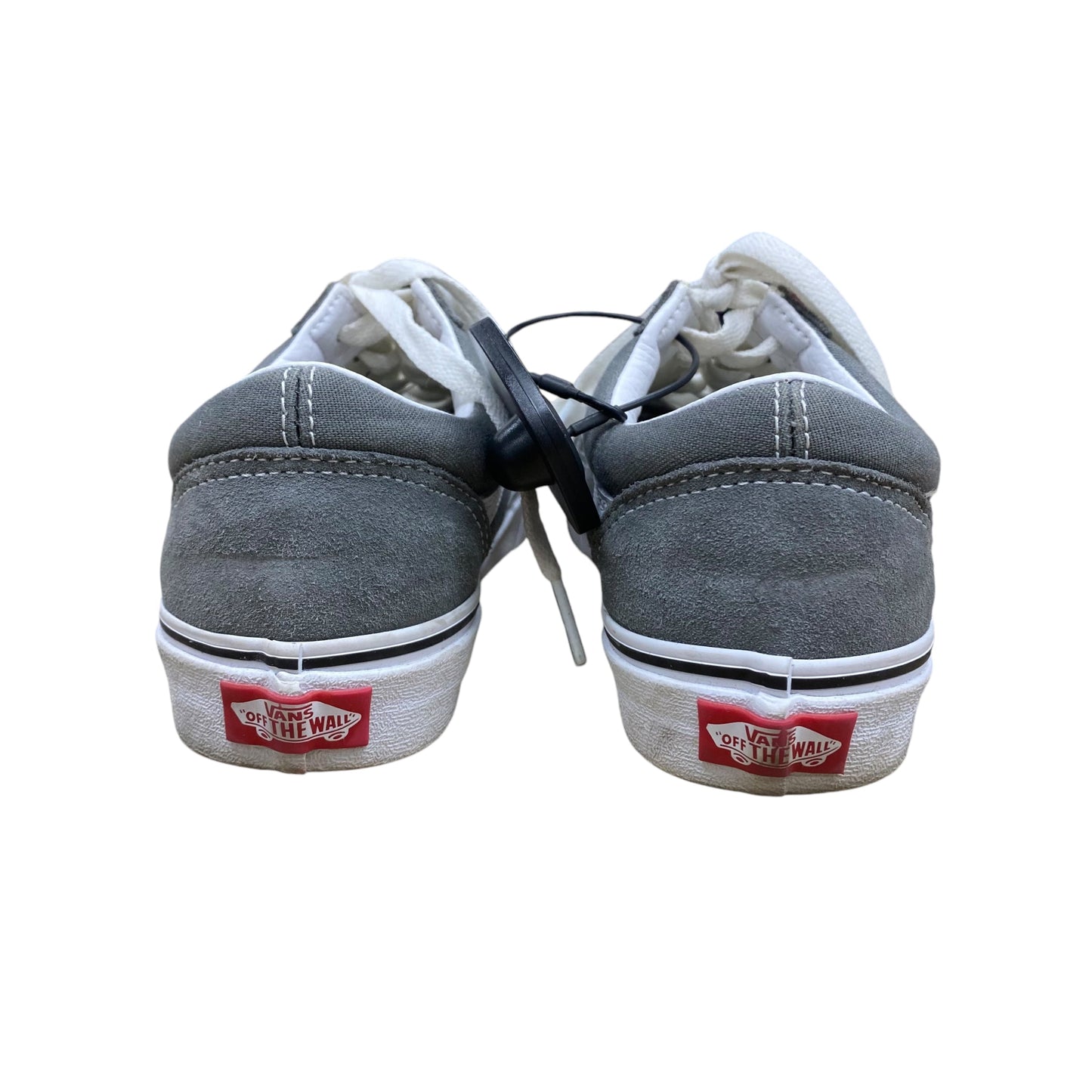 Shoes Sneakers By Vans In Grey & White, Size: 7