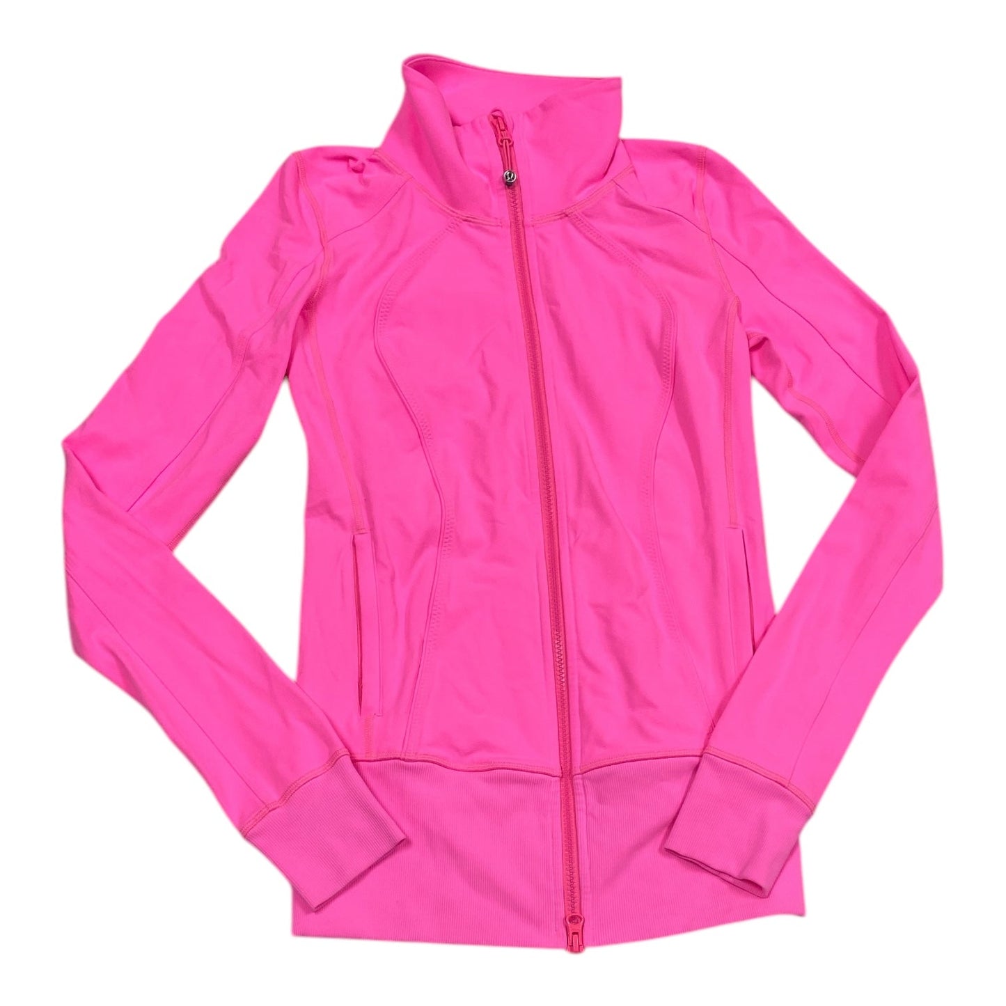 Athletic Jacket By Lululemon In Pink, Size: 4