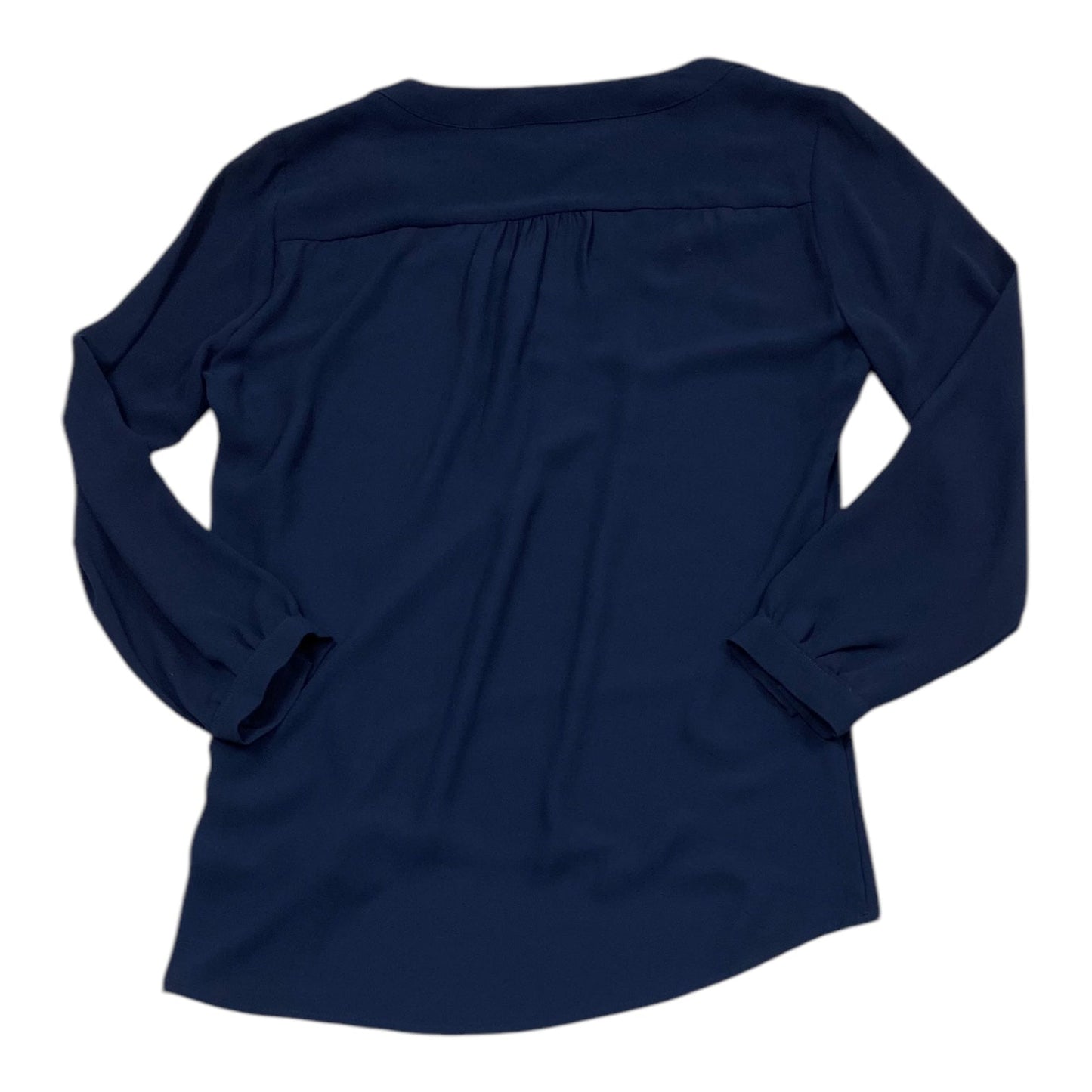 Top Long Sleeve By Banana Republic In Navy, Size: S