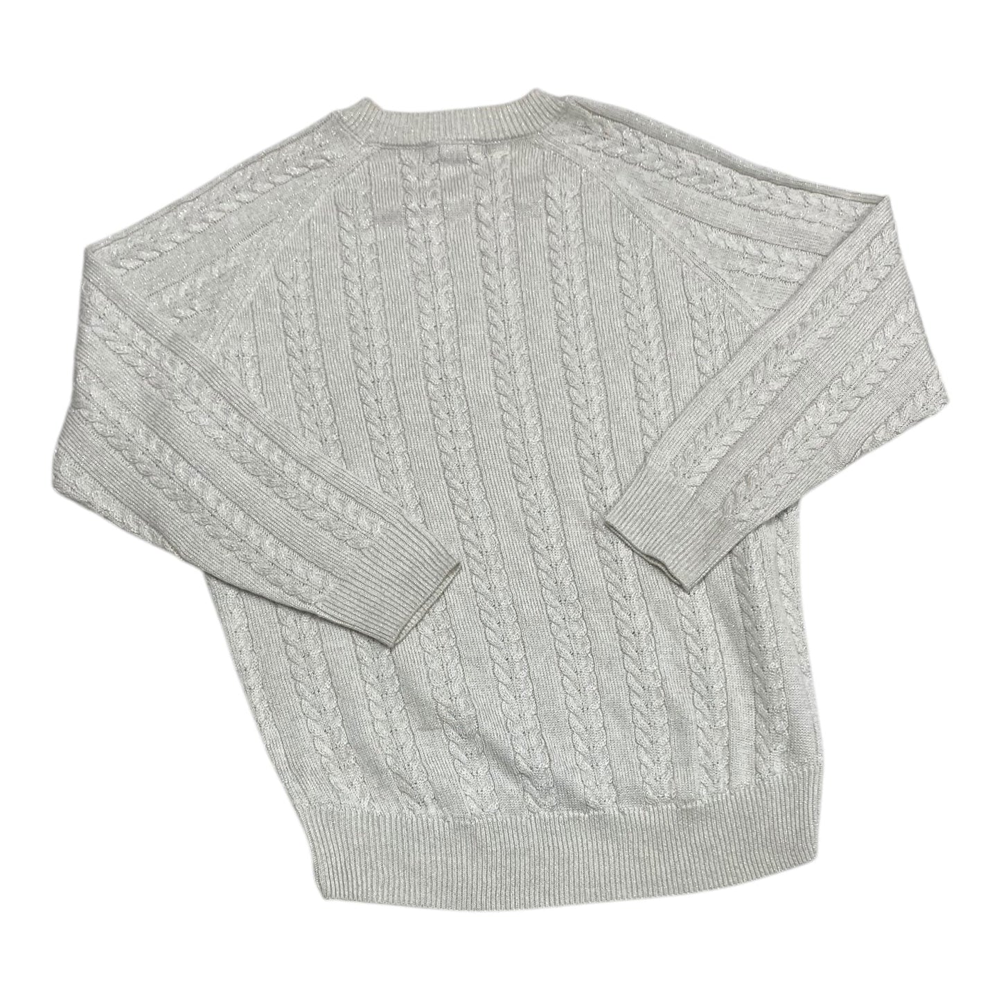 Sweater By Athleta In Silver & White, Size: M