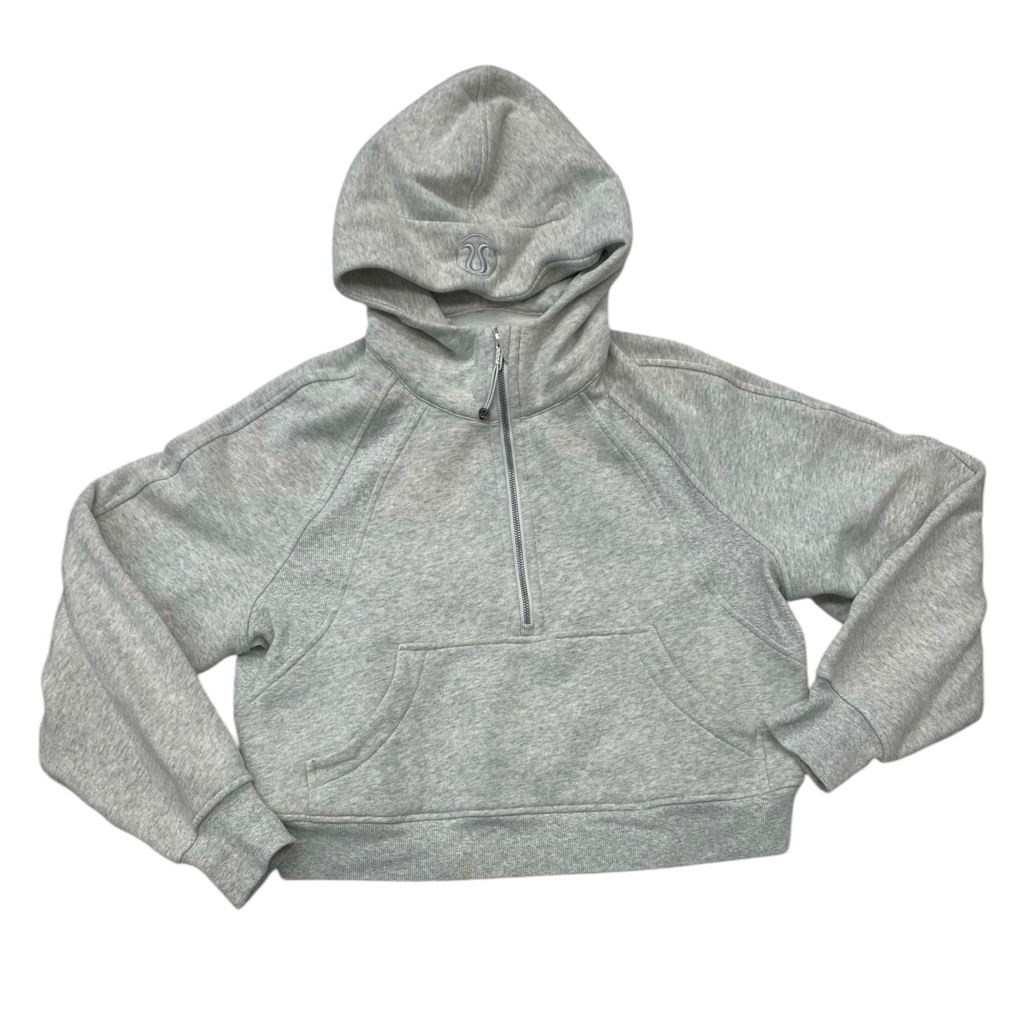 Sweatshirt Hoodie By Lululemon In Grey, Size: M