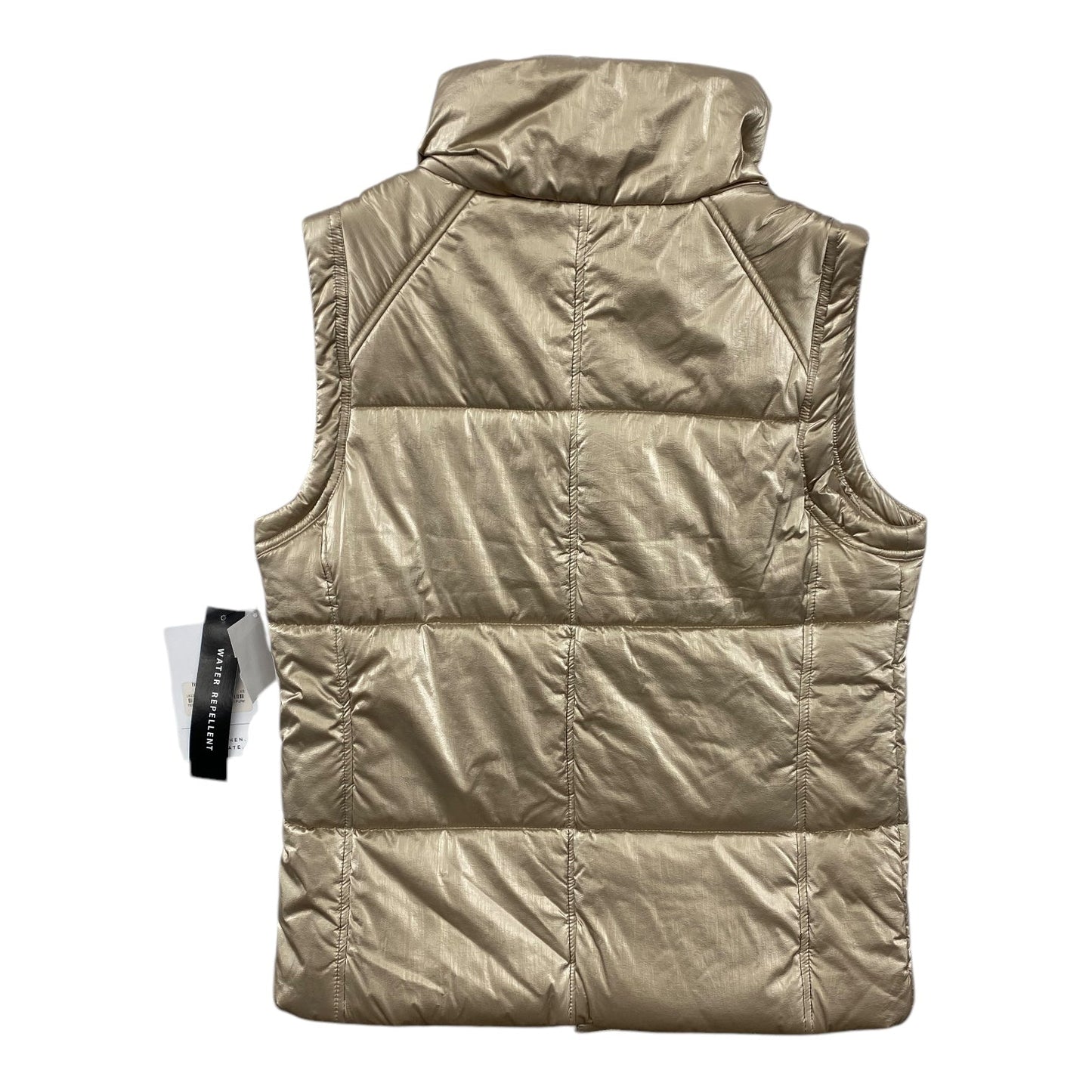 Vest Puffer & Quilted By Mainstream Boutique In Gold, Size: Xs