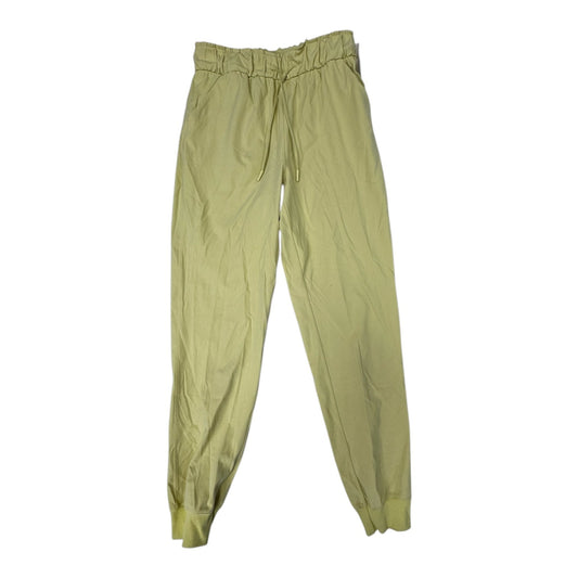 Athletic Pants By Lululemon In Yellow, Size: 6