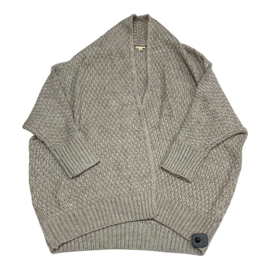 Sweater Cardigan By Hem & Thread In Grey & Tan, Size: S