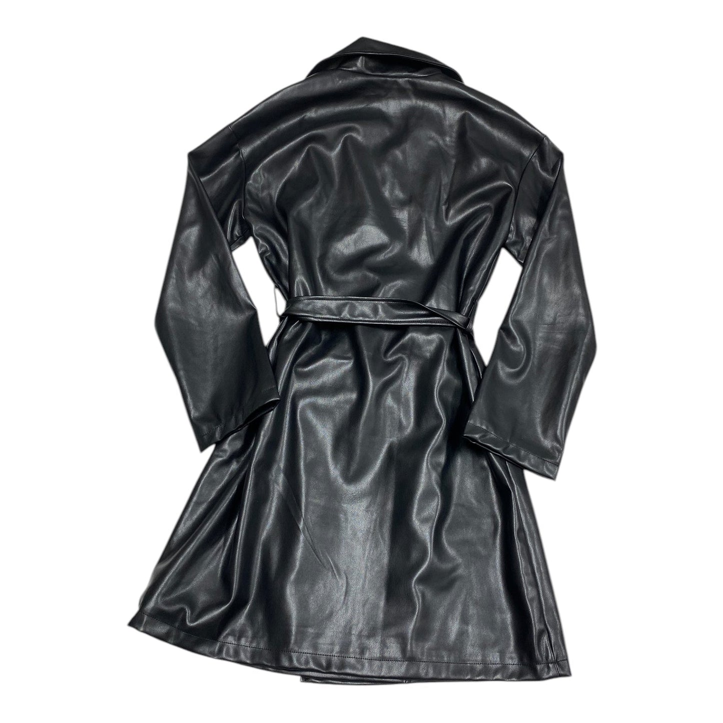 Coat Trench Coat By Abound In Black, Size: S