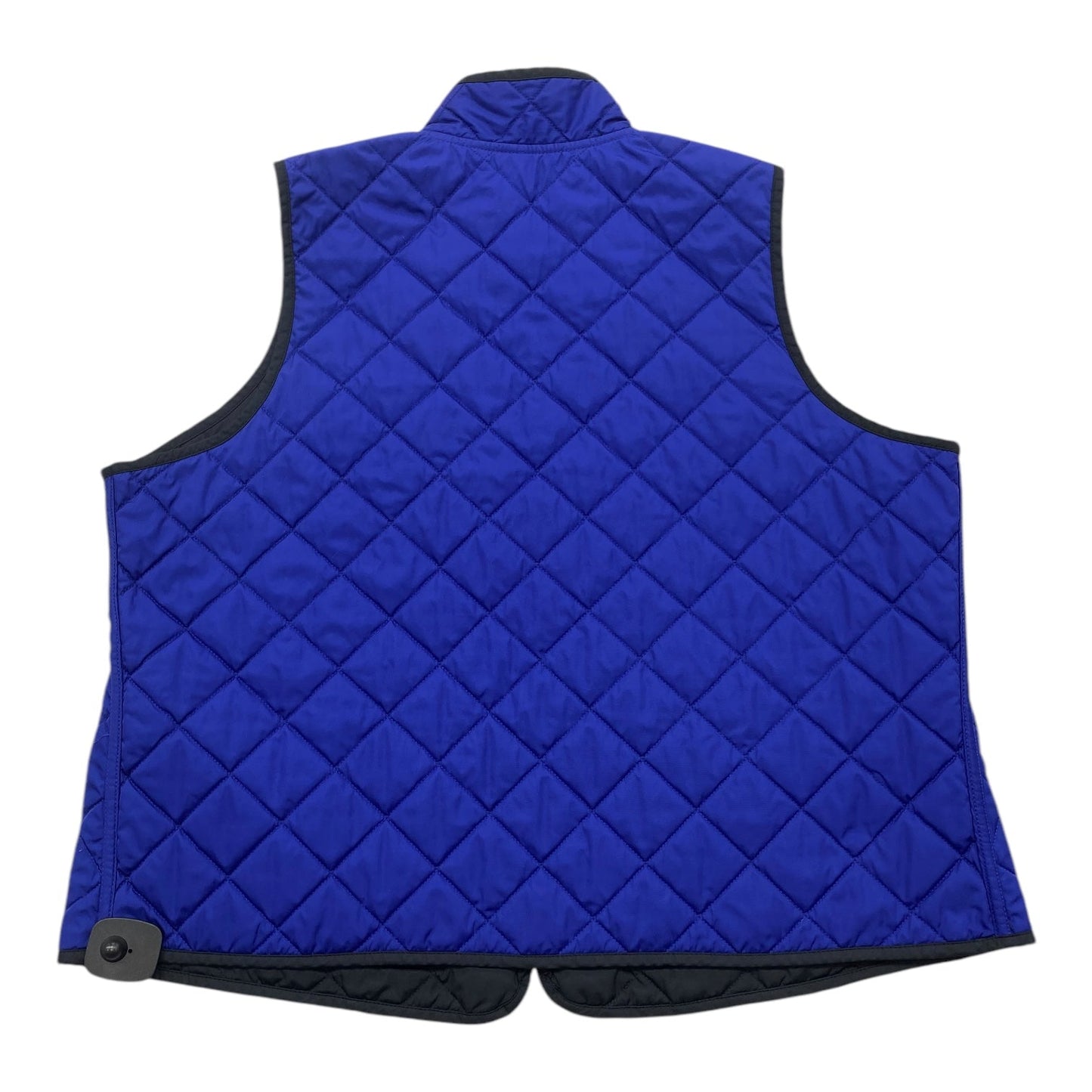 Vest Puffer & Quilted By Lauren By Ralph Lauren In Black & Blue, Size: 2x