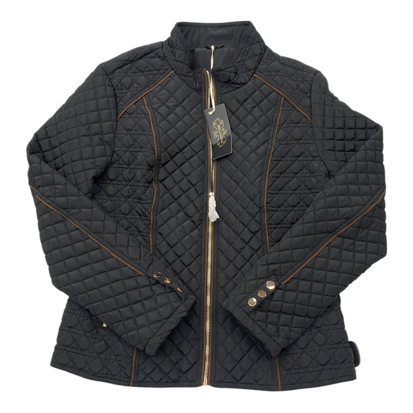 Jacket Puffer & Quilted By Bellivera In Black, Size: L