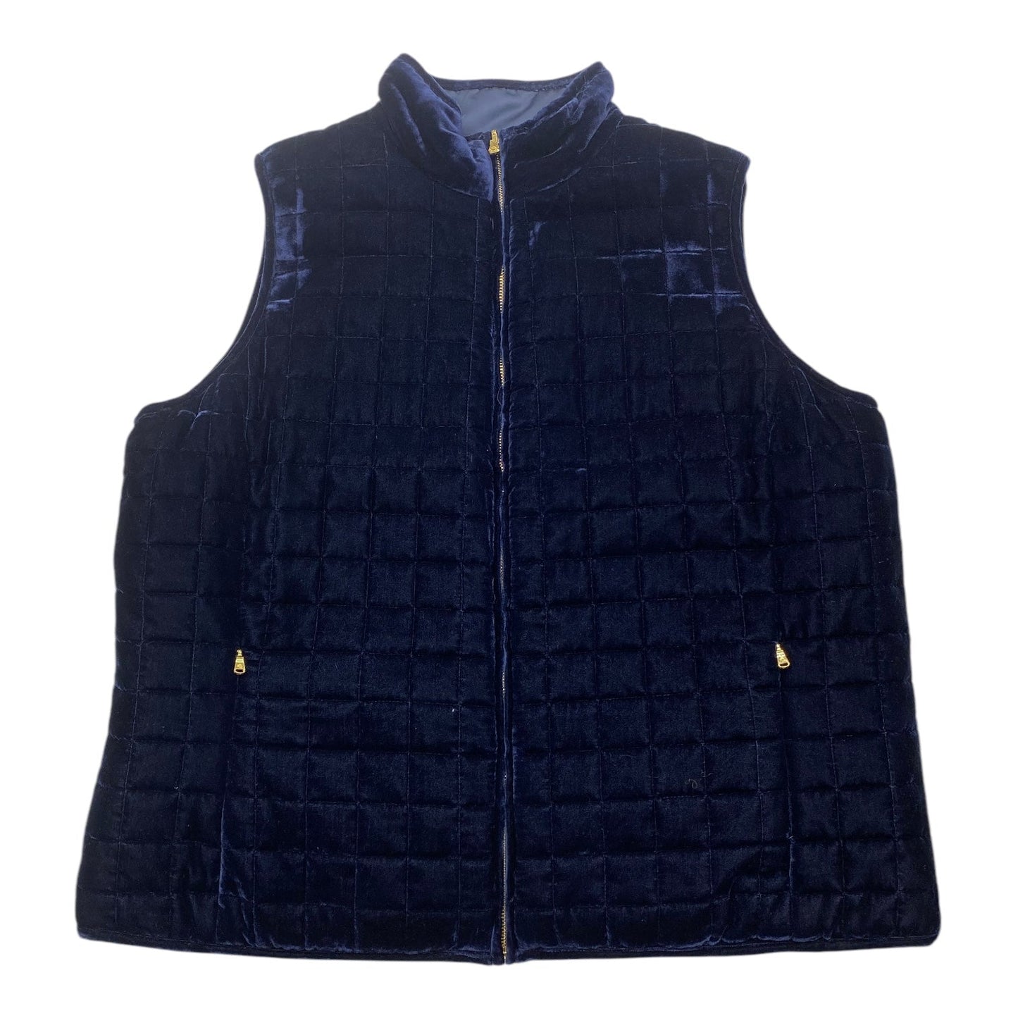 Vest Puffer & Quilted By Lauren By Ralph Lauren In Navy, Size: 2x