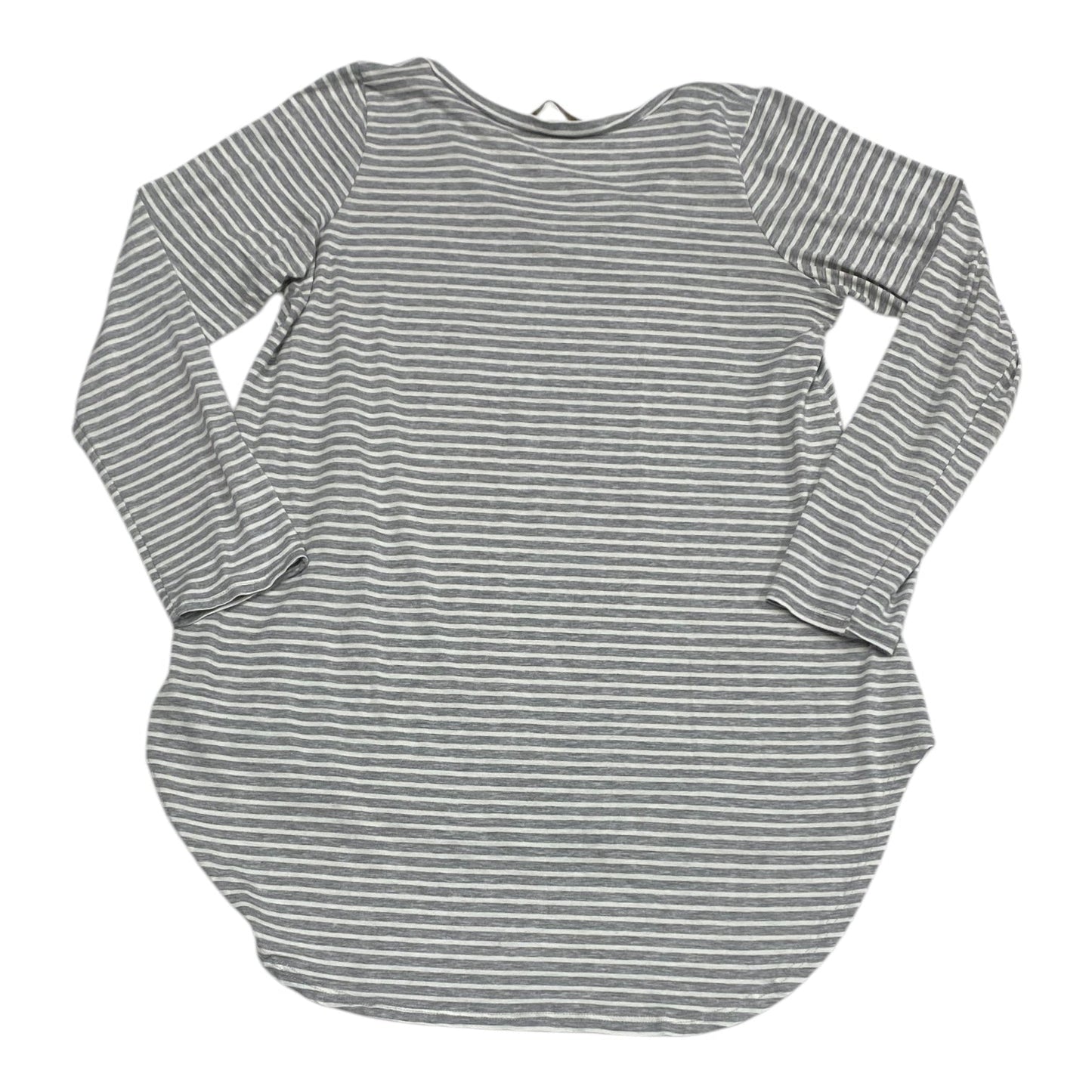 Top Long Sleeve By Peyton Jensen In Striped Pattern, Size: M