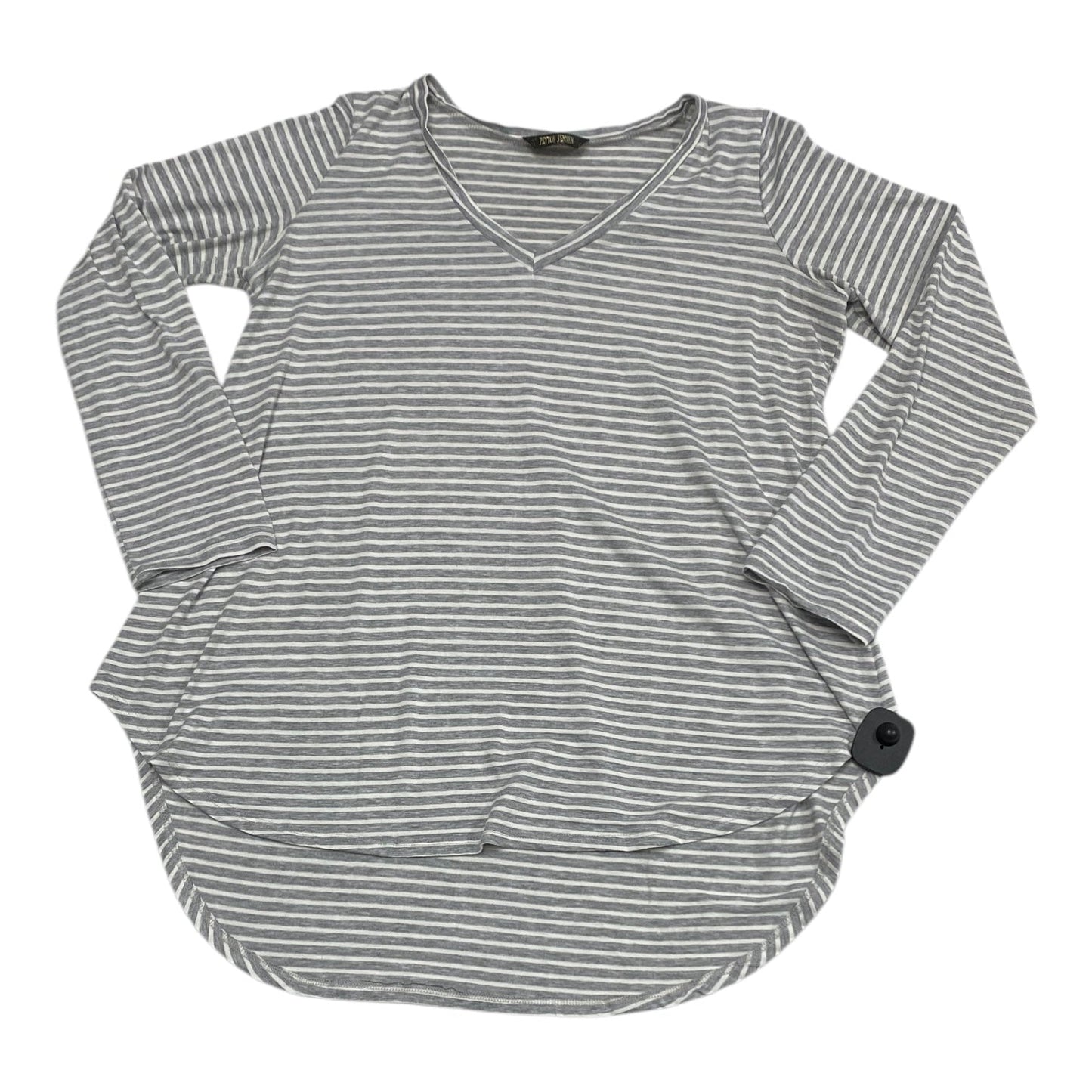 Top Long Sleeve By Peyton Jensen In Striped Pattern, Size: M