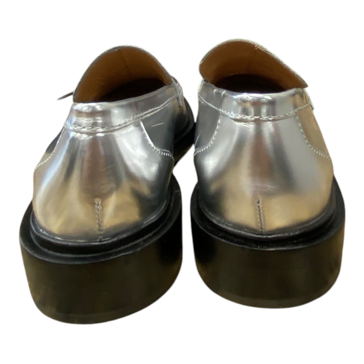 Shoes Heels Block By Madewell In Silver, Size: 6