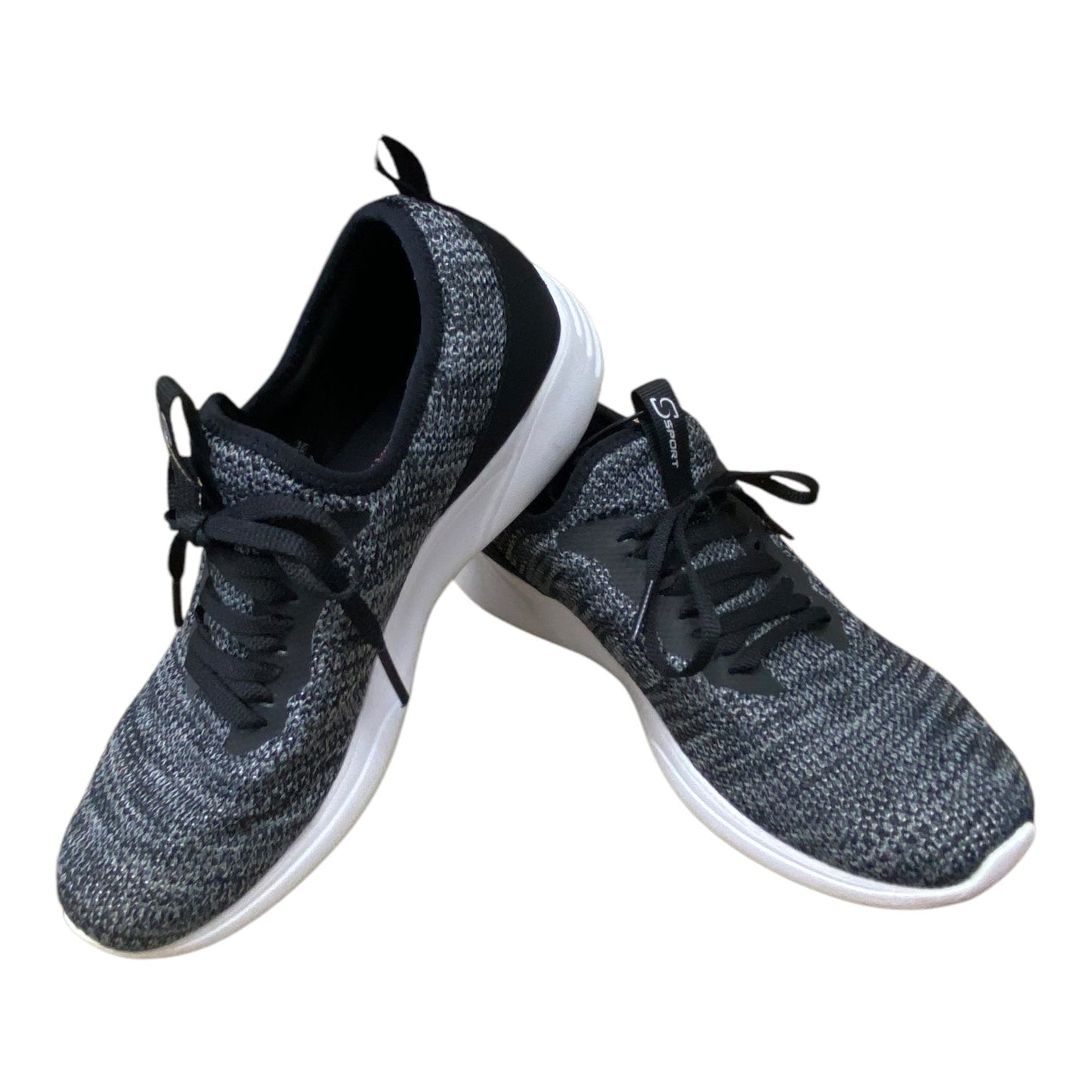 Shoes Athletic By Skechers In Black & Grey, Size: 6